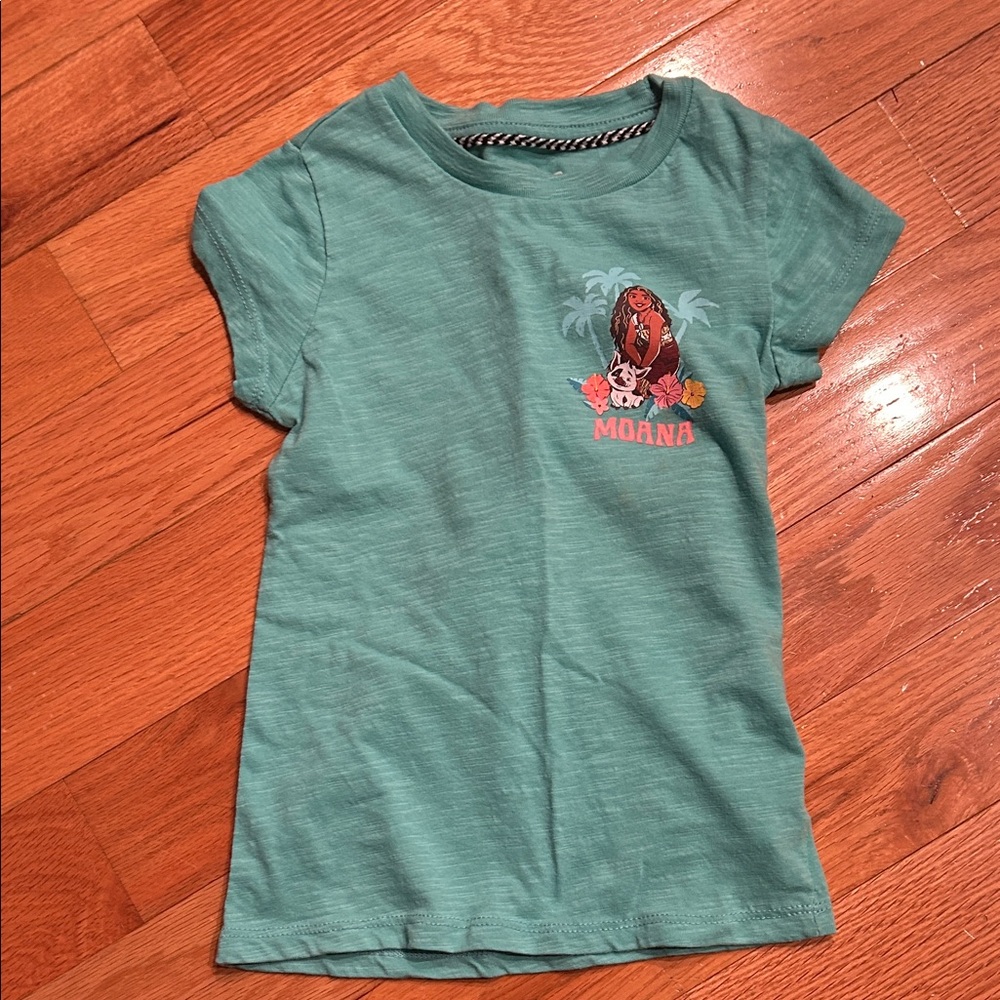 Disney Moana Short Sleeve Tee in Teal Green